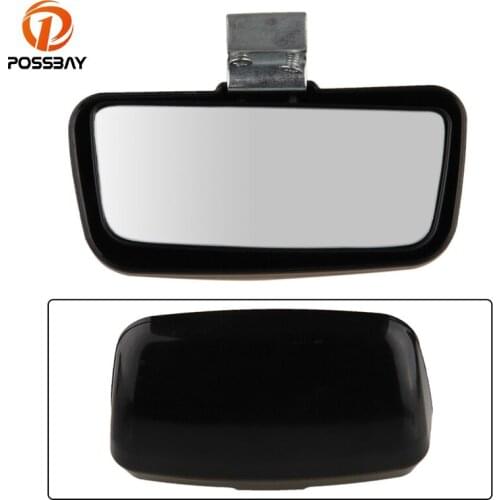POSSBAY Car Accessories Universal Rear View Convex Mirror Wide Angle Auto Car Blind Spot Mirror Black Exterior Car Side Mirror