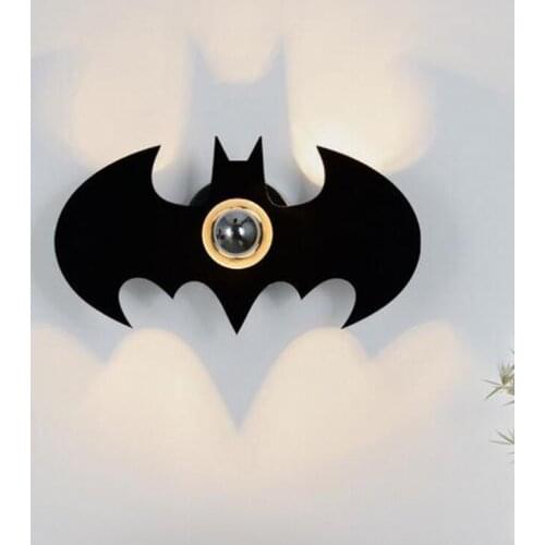 Free shipping Bar bedroom bedside aisle lights staircase lights cartoon children room bats shadow wall lights, E27