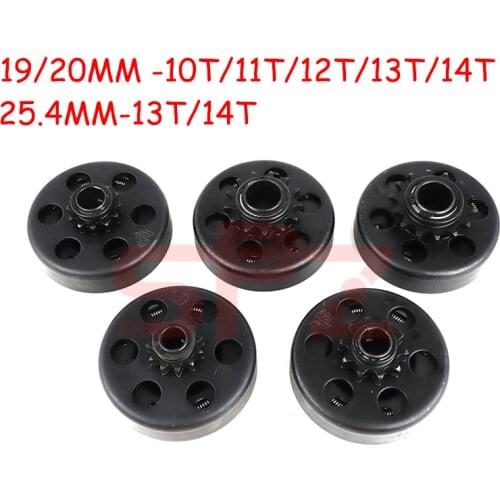 19 mm 20 mm centrifugal automatic clutch 3/4" 10T 11T 12T 13T 14T for 420\35\428 GO Kart Fun kart mini bicycle engine chain