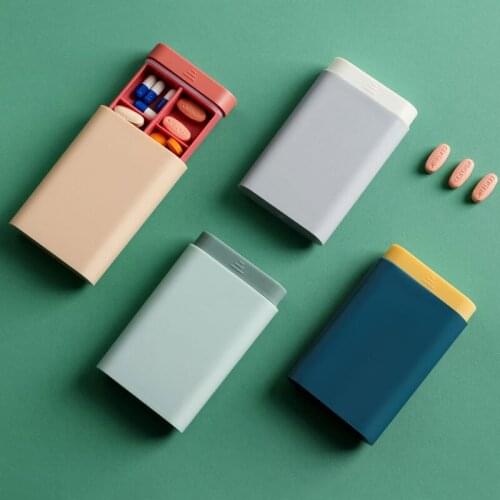 Weekly Medicine Storage Box Organizer Container Travel Pill Case Holder Drug Tablet Dispenser 6 Independent Lattice Medical Kit