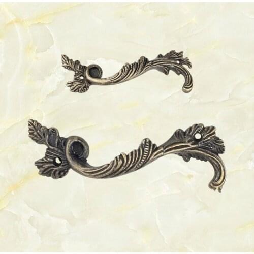 JD 131mm/88mm Dragon And Phoenix Handle Zinc Alloy Handle Antique Drawer Cabinet Handle Furniture Handle Hardware