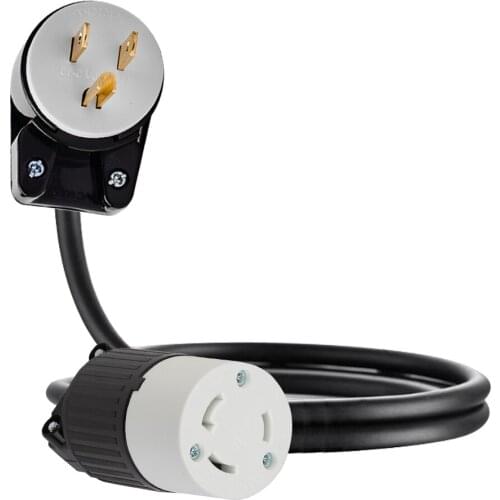JORINDO 90 ° elbow design NEMA 5-15p TO L6-30R 3 hole socket American Standard Industrial Grade Power Male to Female Cable