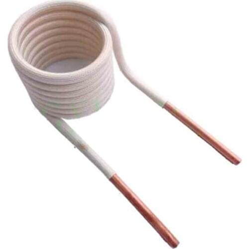 Induction heating coil ZVS copper tube water-cooled high-frequency furnace intermediate frequency 6mm without tap DIY