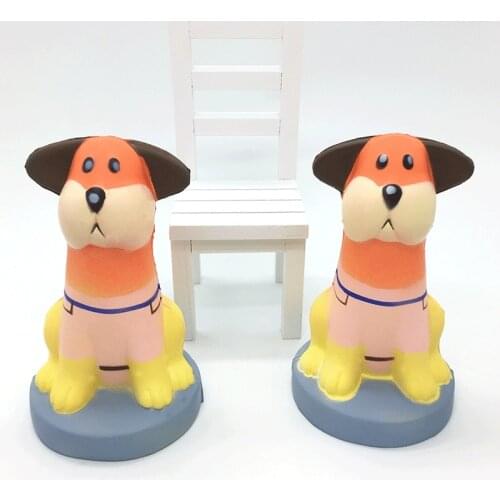 Kawaii Adorable Cartoon Puppy Squishies Slow Rising Squeeze Toy Cream Scented Stress Reliever Decor Antistress Toys For Children