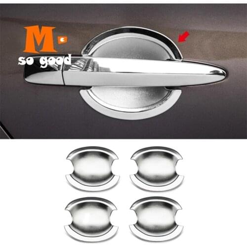 ABS Chrome Exterior Door Bowl Cover Trim Shell 2013 2014 2015 2016 2017 2018 Accessories Car Styling for Nissan Sentra