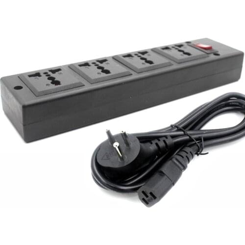 Multifunction Israel 250v 13a 1.5m 4 jack EU UK US AU Universal power Strip PDU IEC320 C14 Outlet adaptor cord Socket