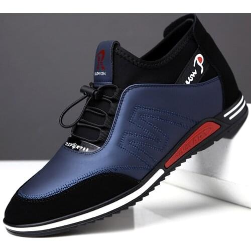 2021Spring Autumn New Hot Fashion Men Lace-up Leather Casual Shoes Trend Shoe Cool Loafers Flats Designer Shoes Men High Quality