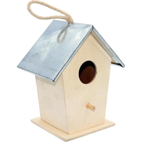 Outside Indoors Hanging Birdhouse Garden for Wren Robin Pearl Bird