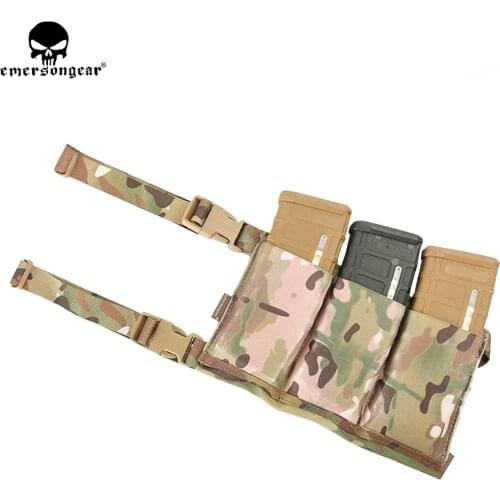 EMERSONGEAR Triple Magazine Pouch for M4 M16 Mag Pouch Airsoft Hunting Tactical High-speed Six Waist Pouch Bag