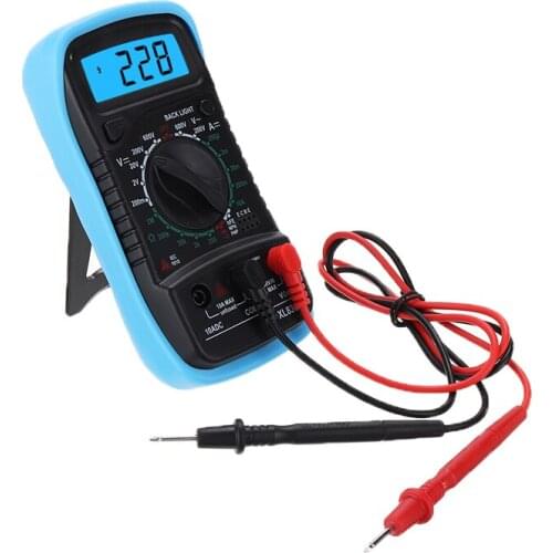 Handheld Digital Multimeter Backlight AC/DC Ammeter Voltmeter Ohm Tester Meter Handheld LCD Multimeter Voltage Current
