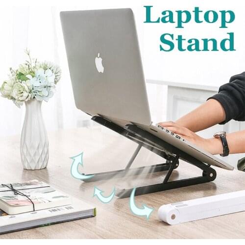 Adjustment Laptop Stand for MacBook Pro Air Portable Notebook Support Holder Foldable Plastic Tablet Stand Phone Stand Bracket