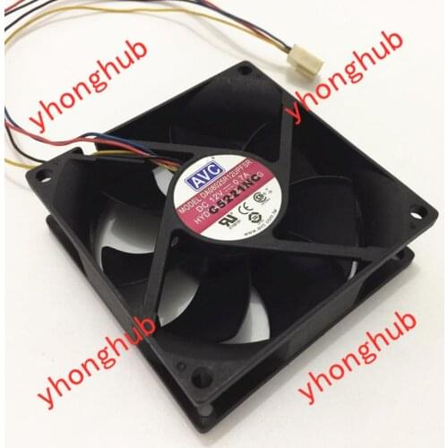 AVC DA08025R12UPFSR Server Cooling Fan DC 12V 0.7A 80x80x25mm 4-wire