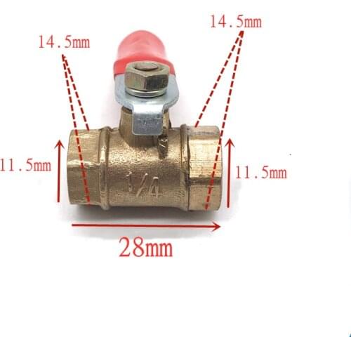 1/4'' Ball Vavle Internal Thread 14.5MM 11.5MM Compressor Check Valve Parts