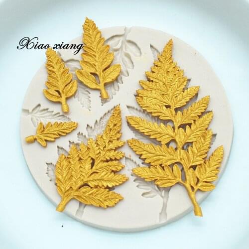 Leaf Silicone Fondant Mold For Baking Cake Decorating Tools Cookie Baking Gumpastes Mold Pastry Kitchen Baking Accessories M2020