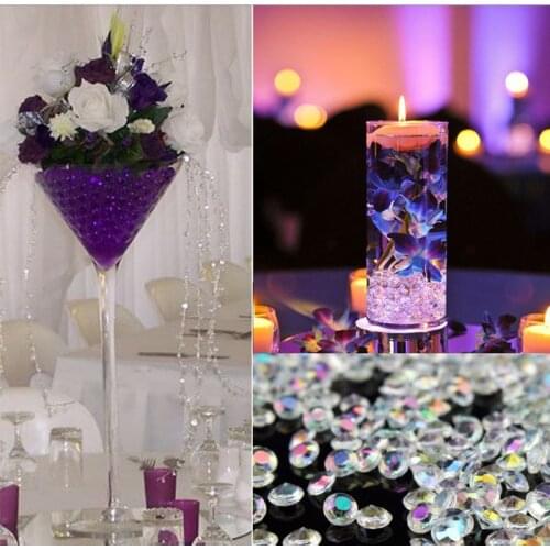 Wedding Decoration 1000pc 4.5mm Crafts Crystal Confetti Table Scatters Clear Crystals Centerpiece Events Party Festive Supplies