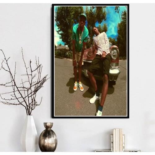 Tyler The Creator A$AP Rocky Hip Hop Rapper Singer Star Poster And Prints Canvas Wall Art Painting Pictures Room Home Decor