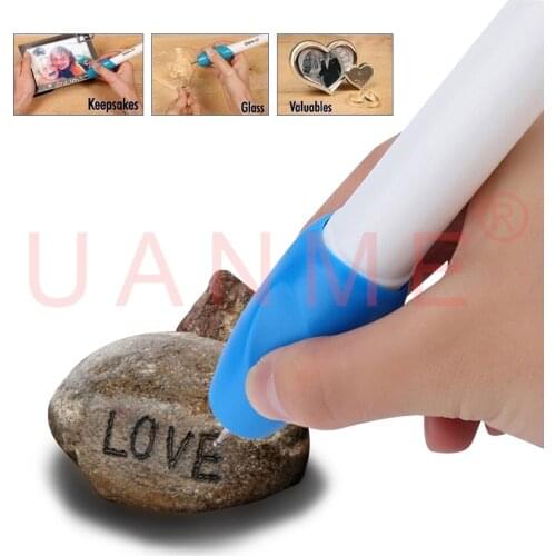 UANME 1 Piece High Quality Mini Engraving Pen Electric Carving Pen Machine Graver Tool Engraver with Replacement Nozzle