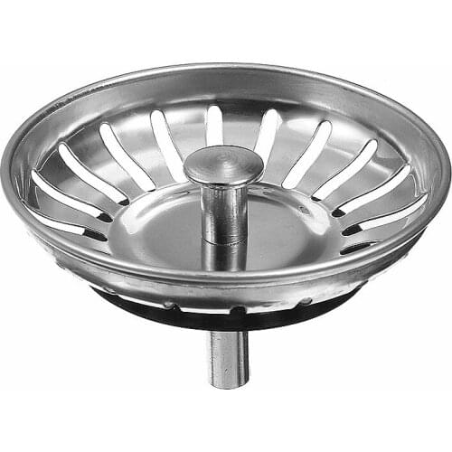 High Quality 1pc 304 Stainless Steel Kitchen Sink Strainer Stopper Waste Plug Sink Filter Bathroom Basin Sink Drain