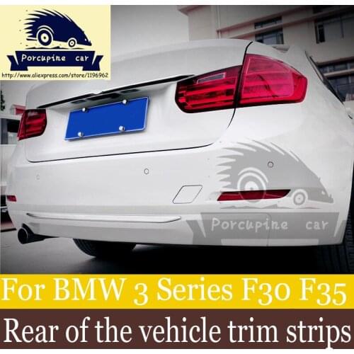 Rear Guard Protector Decals Car Stickers Car Style Trim Covers Rear bumper, emblem decorated stickers For BMW F30 320 318316