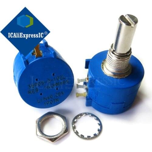 1PCS 3590S-2-102L 3590S 1K ohm 3590S-2-102 3590S-102 Precision Multiturn Potentiometer 10 Ring Adjustable Resistor In Stock