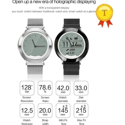 2018 New style stainless steel heart rate monitor vibration reminder sport wristband for man woman compatible with ios android