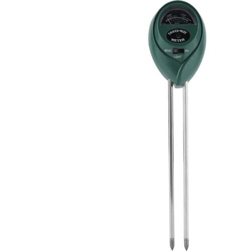 3 In 1 Moisture Sensor Meter Soil Monitor Hydrometer Farming Plant Flowers Garden Round Head Soil Tester Hygrometer PH Meter