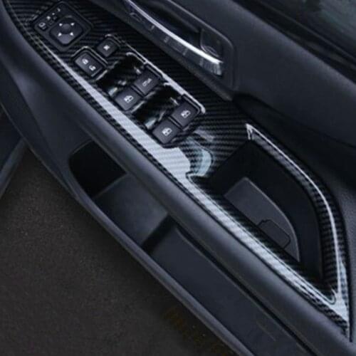 ABS Inner Door Armrest Window Lift Switch Button Cover Trim for Mitsubishi Outlander 2013-2019 Car Accessories