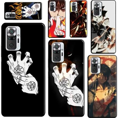 Fullmetal Alchemist Mustang Gloves For Xiaomi Redmi Note 10 9 Pro 8T 9S Note 7 8 Pro Case For Redmi 9 7A 8A 9A 9C 9T Cover