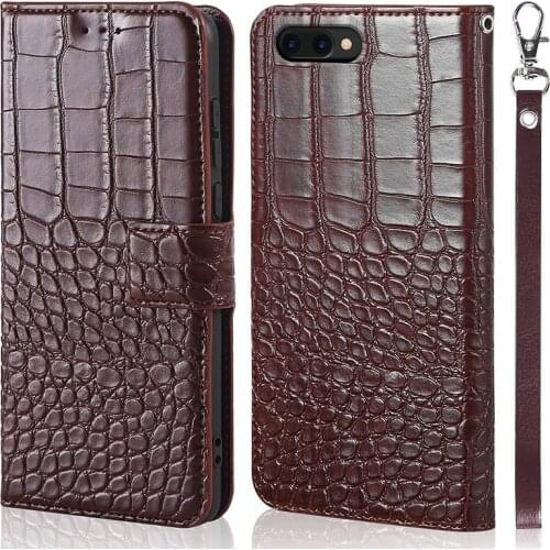 Crocodile skin Case For Huawei Honor 10 5.84"Luxury Leather Coque for Huawei Honor 10i 10Lite Flip Wallet Card Phone Cover