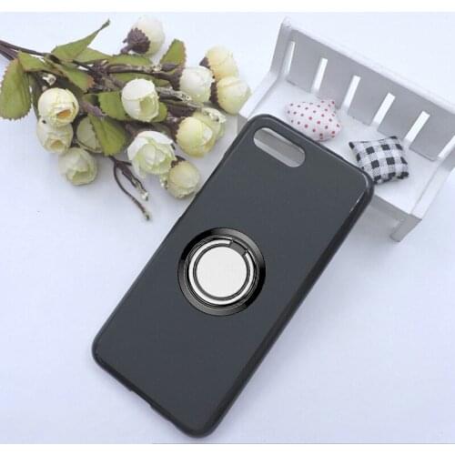 For Huawei Honor 10 Back Ring Holder Bracket Phone Case Cover Phone TPU Soft Silicone Cases ON Huawei Honor10 5.84"