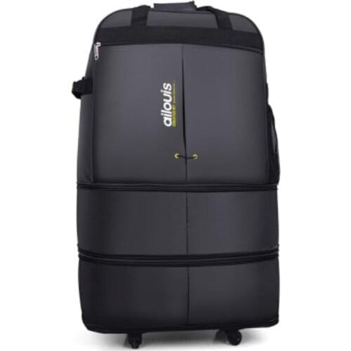 32"36" Inch Air Carrier Travel Suitcase Bag With Wheels Spinner Portable Nylon Bag Folding Carry On Luggage Aircraft Travel Bag