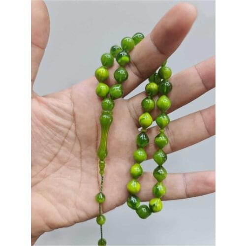 Islamic Tasbih Muslim Rosary Beads 33 Prayer Rosary For Men Bracelet For Men Accessory amber oltu amber stone Handmade Turkey