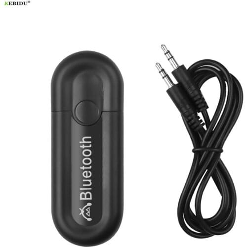 Kebidu Car 3.5mm Aux Bluetooth 5.0 Adapter USB Wireless Bluetooth Receiver Music Audio for PC Car TV Headphone