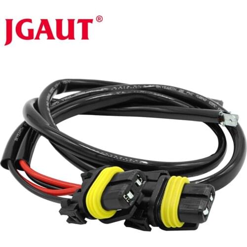 2 Pcs Wire Harness H1 H11 9005 HB3 9006 HB4 H7 H4 H13 9007 H16 Installing HID Xenon Ballast Connecter Power Cable 12V 24V