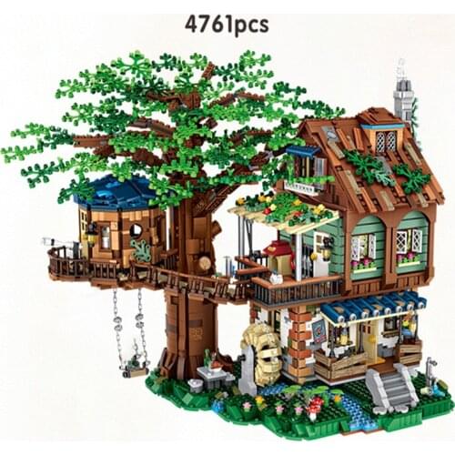Forest Tree House лег игрушки Model Building Blocks Creative Cities Street View Toys For Children Christmas Gifts