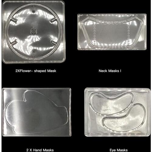 Reusable Eye Mask Plate For Fruit Vegetable Mask Natural Collagen Home Clear Silicone Mask Mold Tray Mask Making DIY Tool