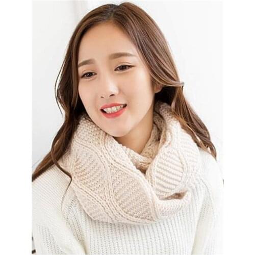 Sets the new winter warm knitting wool scarf female pure diamond collar qiu dong the scarf color thicken big squares DYM-01