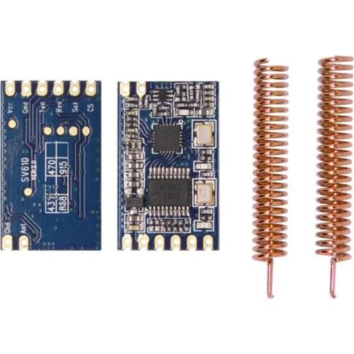 82pcs SV610 433MHz 433 TTL Interface Small Embedded Wireless RF Transceiver Module 100mW si4432
