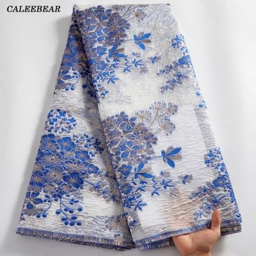 Latest Embroidery African Lace Fabric 2021 High Quality French Brocade Jacquard Lace Fabric Nigerian Lace Fabric For Dress S2534