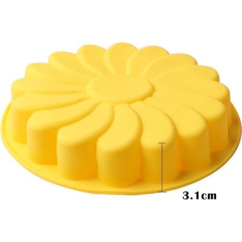 DIY 3D Fondant Silicone Cake Molds Sunflower Baking Dish Bakeware Cookie Mould Pastry Cake Decorating Tool Kitchen Accessories