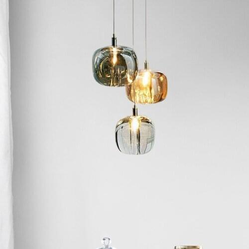 Modern creative dining room lamp chandelier Nordic simple crystal art bedroom bedside living room sofa chandelier