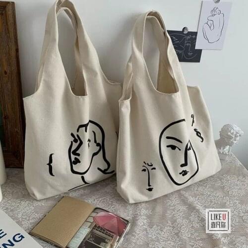 Floral Wild Plant Canvas Shoulder Tote Bag for Women Handbags Eco Reusable Shopping Bag Vintage Fashion Ulzzang Bags Foldable