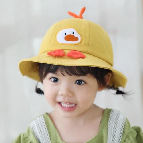 Children Hat spring and summer Cartoon fishermans hat sunshade Caps For Childrens Outdoor Hats Toddler Kids Fisherman Visor