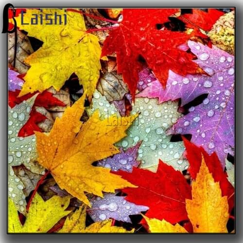 Maple leaf Mosaic Gift Plant leaves 5D Diamond Painting Embroidery Diamond Embroidery Diy Handicrafts Diamond Wall Arts Decor