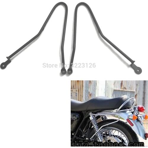 High Quality Motorcycle Saddlebag Support Guard Pannier Rail Bracket Bag Holder for Triumph Bonneville SE T100 2001 - 2015