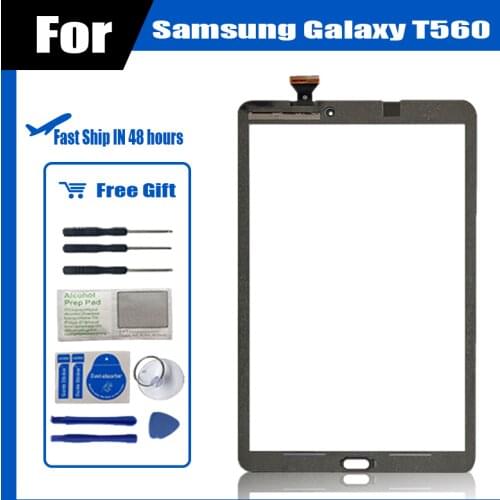 High-QualityFor Samsung Galaxy Tab E SM-T560 T560 Touch Screen Glass Digitizer Panel Front Glass Lens Sensor Free Tools
