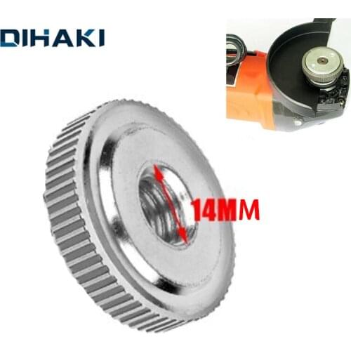 1/2pcs M14 Thread Locking Plate Chuck For Angle Grinder Chuck Tools Angle Grinder Inner Outer Flange Nut Quick Release Nut Clamp