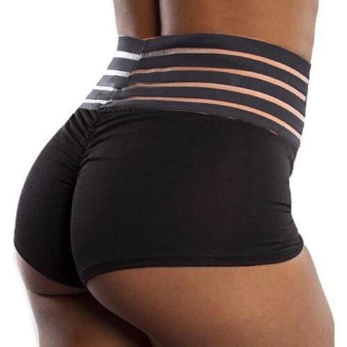 WHOUARE Women Cycling Shorts Fitness Sport Yoga Essentials High Waist Striped Rubber Waist Leopard Women Gym Yoga Shorts