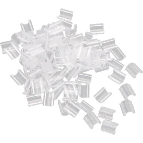 100Pcs Elasitc Rubber Hair Band Buckles Hair Ties DIY Glue-on Plastic Connector LX9E
