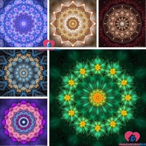 Diamond painting mandala diamond embroidery full square drills pictures of rhinestones cross-stitch kits diamond mosaic hobby